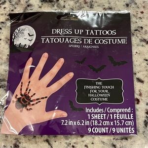 Spider dress up tattoos